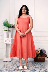 BLUSH SERENITY- LINEN JACKET DRESS